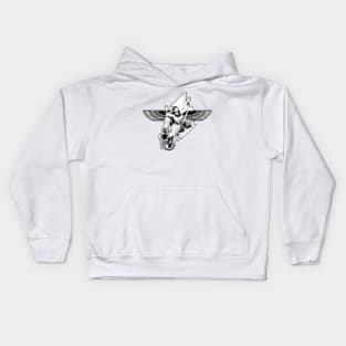 Flying woman Kids Hoodie